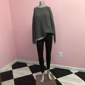 H&M Black and Grey Sweater